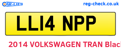 LL14NPP are the vehicle registration plates.