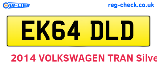EK64DLD are the vehicle registration plates.