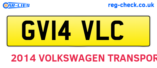 GV14VLC are the vehicle registration plates.