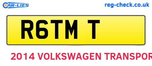R6TMT are the vehicle registration plates.