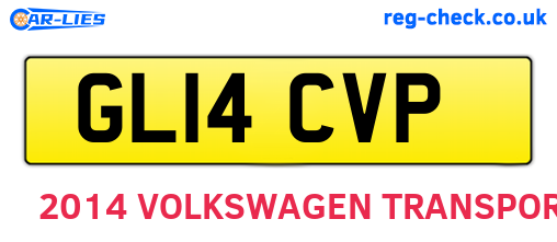 GL14CVP are the vehicle registration plates.