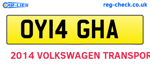 OY14GHA are the vehicle registration plates.