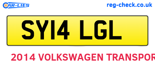 SY14LGL are the vehicle registration plates.