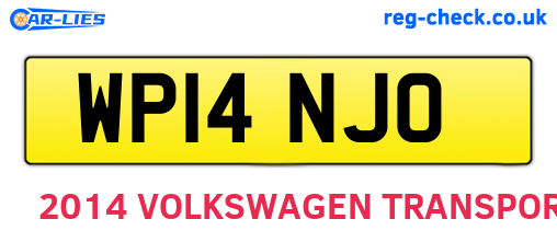 WP14NJO are the vehicle registration plates.