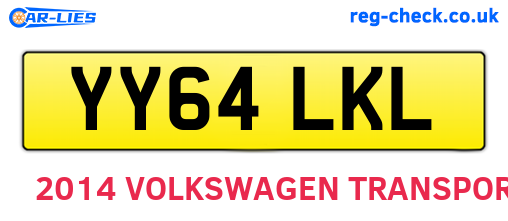 YY64LKL are the vehicle registration plates.