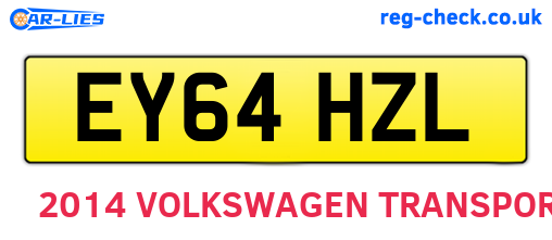 EY64HZL are the vehicle registration plates.