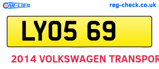 LYO569 are the vehicle registration plates.