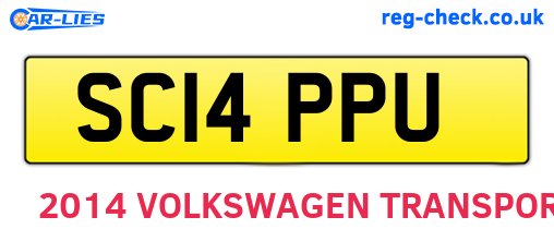 SC14PPU are the vehicle registration plates.
