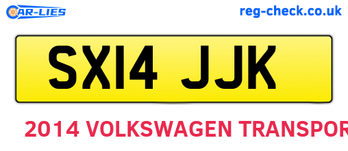 SX14JJK are the vehicle registration plates.