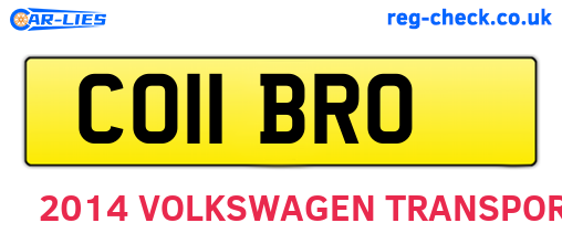 CO11BRO are the vehicle registration plates.