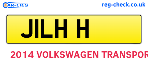 J1LHH are the vehicle registration plates.