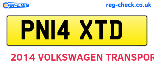 PN14XTD are the vehicle registration plates.