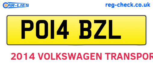 PO14BZL are the vehicle registration plates.