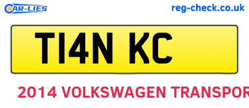 T14NKC are the vehicle registration plates.
