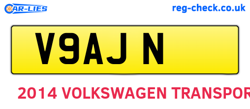 V9AJN are the vehicle registration plates.