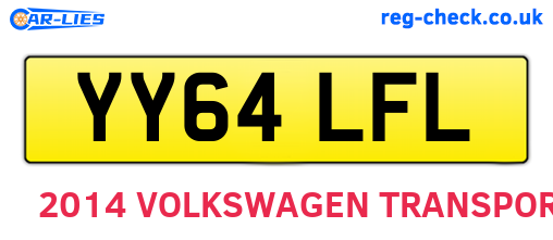YY64LFL are the vehicle registration plates.