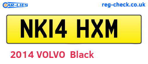 NK14HXM are the vehicle registration plates.