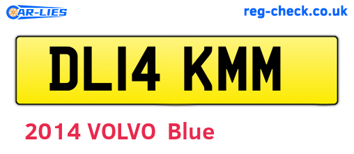 DL14KMM are the vehicle registration plates.