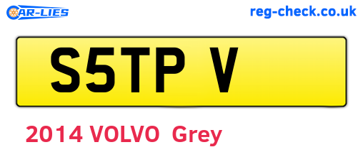 S5TPV are the vehicle registration plates.