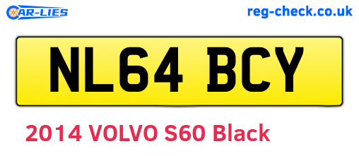 NL64BCY are the vehicle registration plates.