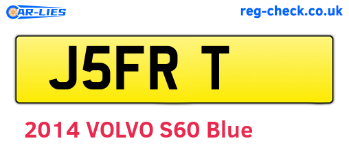 J5FRT are the vehicle registration plates.