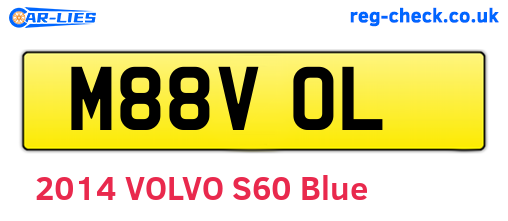 M88VOL are the vehicle registration plates.