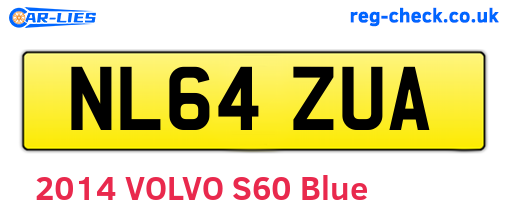 NL64ZUA are the vehicle registration plates.