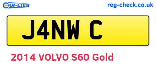J4NWC are the vehicle registration plates.