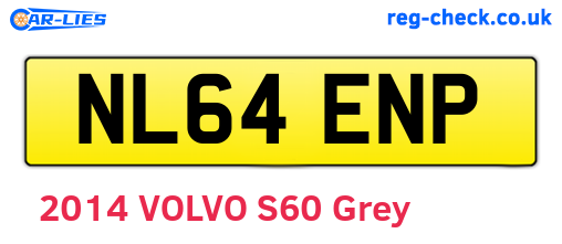 NL64ENP are the vehicle registration plates.