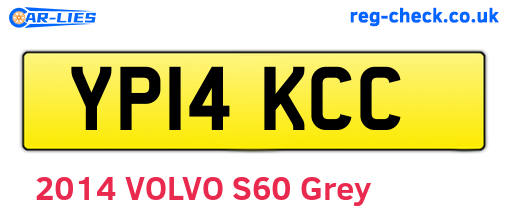 YP14KCC are the vehicle registration plates.