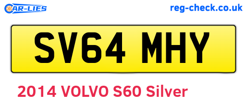 SV64MHY are the vehicle registration plates.