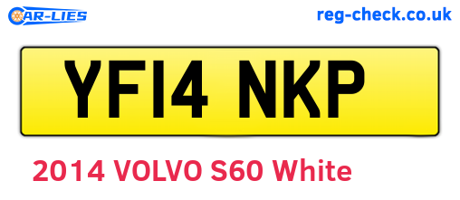 YF14NKP are the vehicle registration plates.