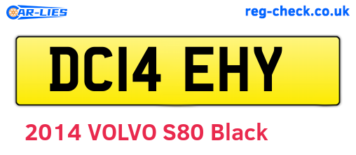 DC14EHY are the vehicle registration plates.