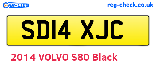 SD14XJC are the vehicle registration plates.