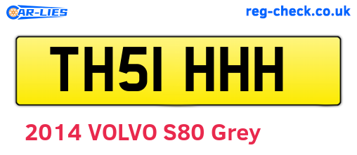 TH51HHH are the vehicle registration plates.
