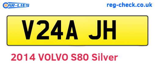 V24AJH are the vehicle registration plates.