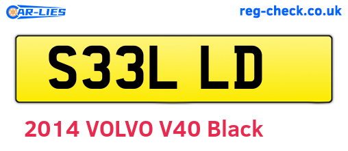 S33LLD are the vehicle registration plates.