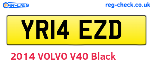 YR14EZD are the vehicle registration plates.