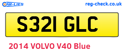 S321GLC are the vehicle registration plates.