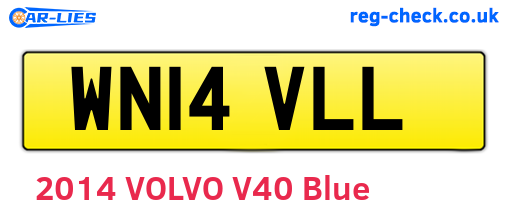 WN14VLL are the vehicle registration plates.