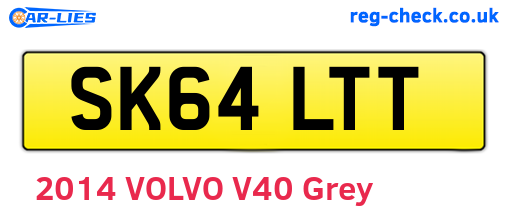 SK64LTT are the vehicle registration plates.