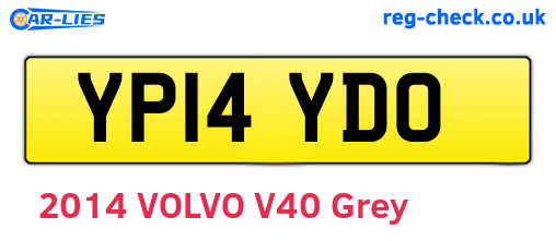 YP14YDO are the vehicle registration plates.