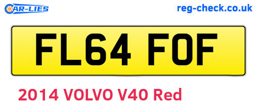 FL64FOF are the vehicle registration plates.