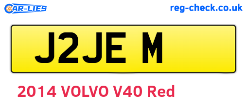 J2JEM are the vehicle registration plates.