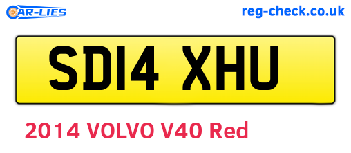 SD14XHU are the vehicle registration plates.