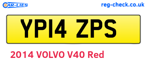 YP14ZPS are the vehicle registration plates.