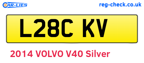 L28CKV are the vehicle registration plates.