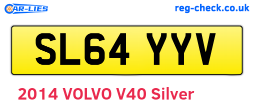 SL64YYV are the vehicle registration plates.