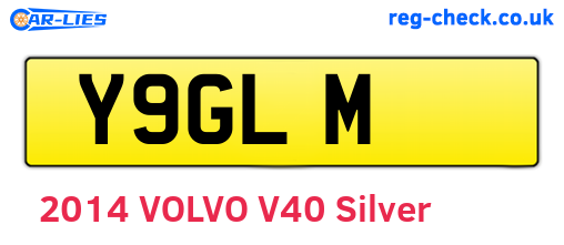 Y9GLM are the vehicle registration plates.
