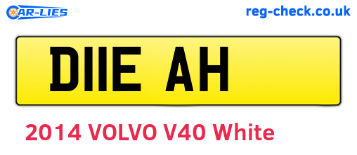 D11EAH are the vehicle registration plates.